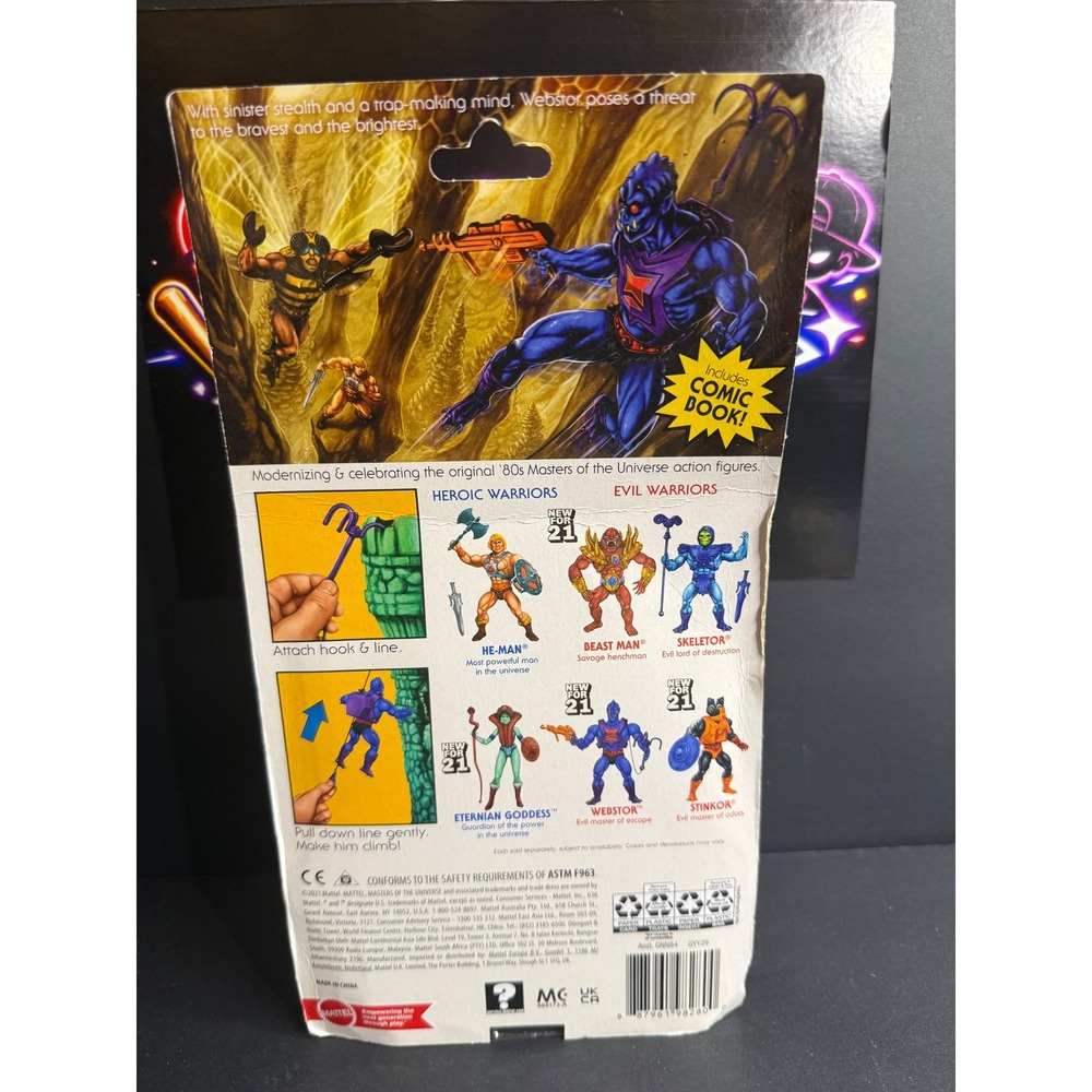Mattel Masters of the Universe Origins Webstor Action Figure GYY29 New Sealed - Picture 2 of 2